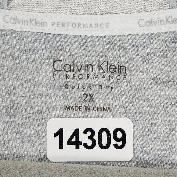 Calvin Klein Jacket Womens 2X Gray Performance Quick Dry Lightweight Hooded - Picture 13 of 16